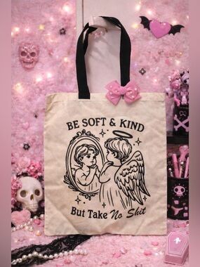 “Be Soft & Kind” Angel Graphic 15.5 x 14.5